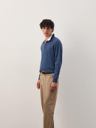 Polo shirt in cotton and cashmere Polo shirt in cotton and cashmere