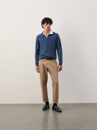 Polo shirt in cotton and cashmere Polo shirt in cotton and cashmere