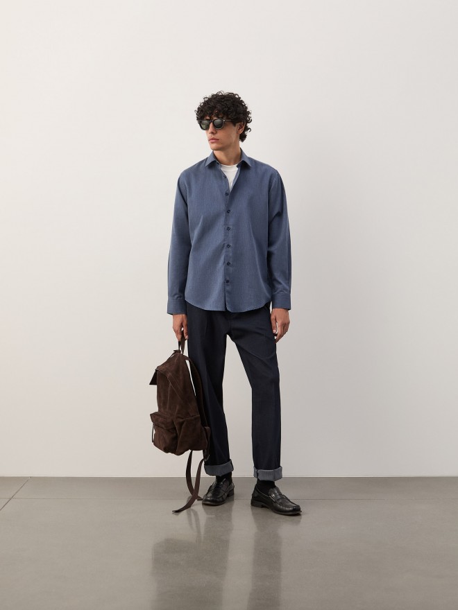 Cotton and lyocell shirt Cotton and lyocell shirt
