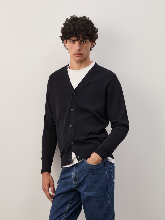Cotton knit jacket