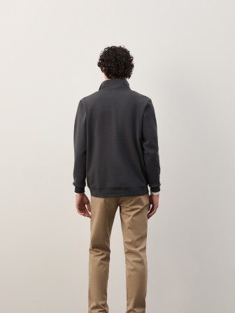Sweater with half-zip closure Sweater with half-zip closure