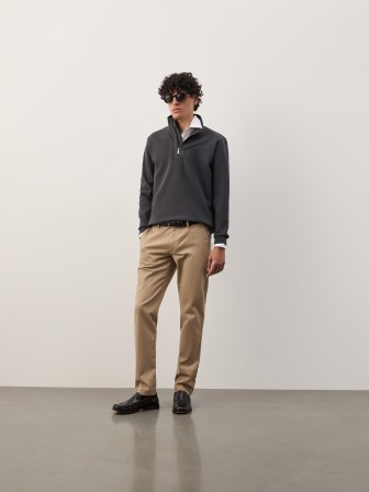 Sweater with half-zip closure Sweater with half-zip closure