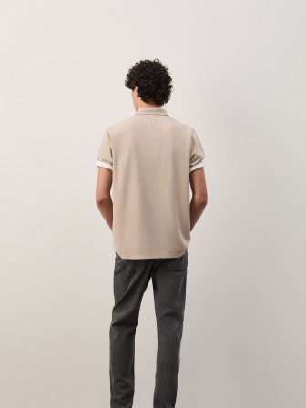 Regular fit knit polo shirt Regular fit knit polo shirt