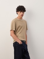 Cotton T-shirt with texture