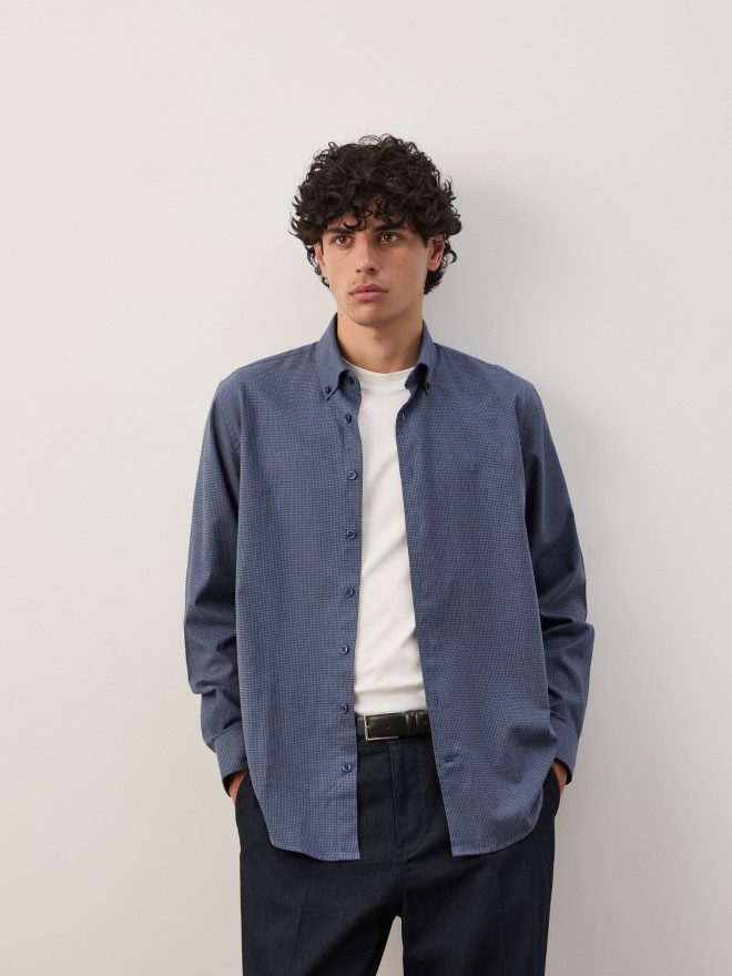 Camisa xadrez regular fit Camisa xadrez regular fit