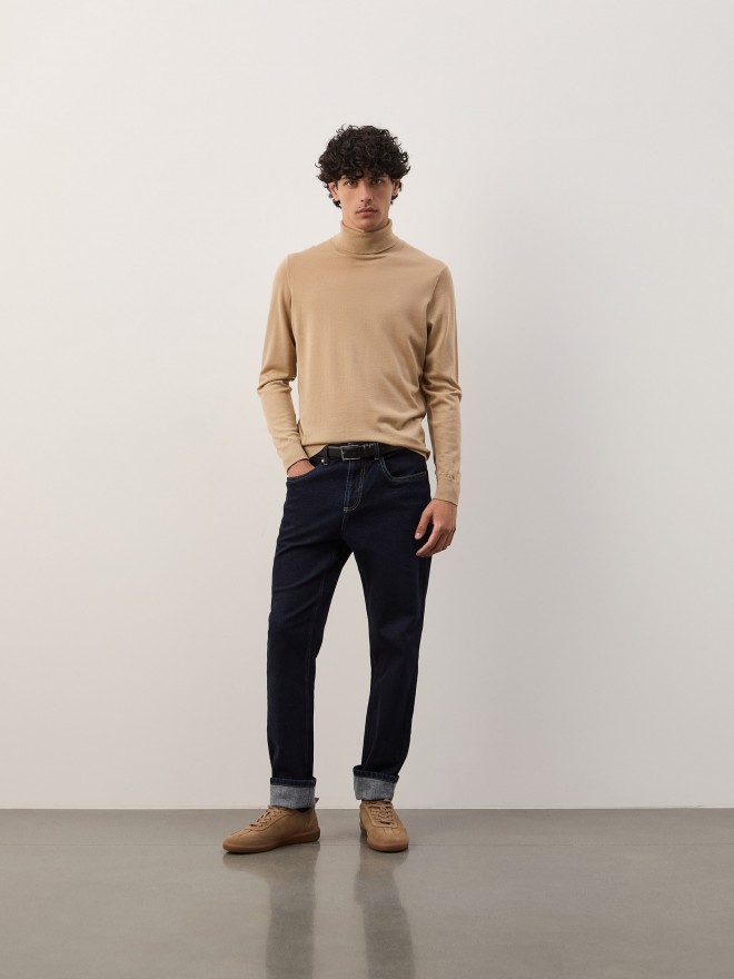 Turtleneck sweater in merino wool Turtleneck sweater in merino wool