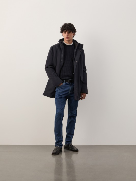 Parka acolchoada com capuz