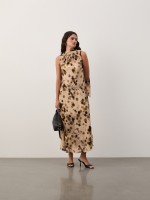 Vestido comprido estampado