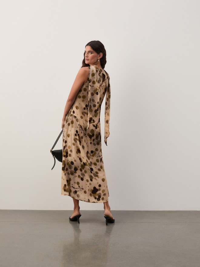 Vestido comprido estampado