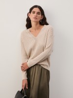 Camisola malha entrançada Camisola malha entrançada