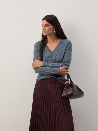 Braided knit sweater Braided knit sweater