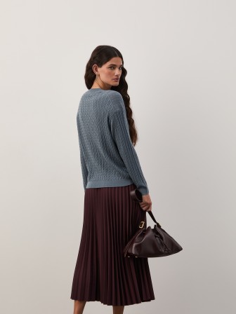 Braided knit sweater Braided knit sweater