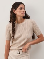 Knitted sweater made of wool and cashmere. Knitted sweater made of wool and cashmere.