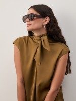 Blusa holgada con lazo Blusa holgada con lazo