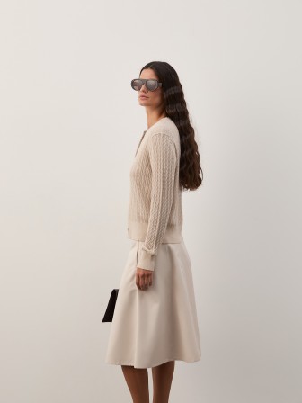 Braided knit jacket Braided knit jacket