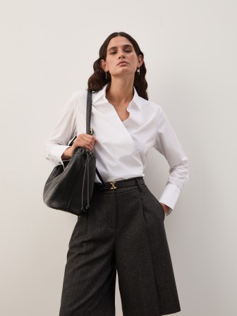 Long shorts with wool Long shorts with wool