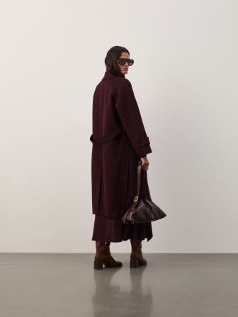 Wool overcoat with belt Wool overcoat with belt