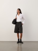 Pantalones cortos largos con lana