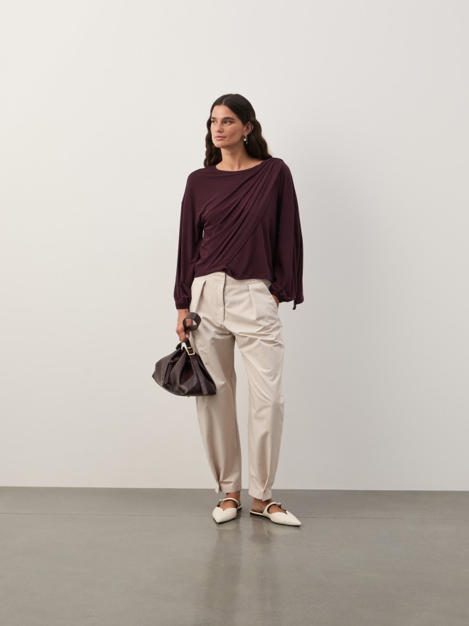 T-shirt with draped detail