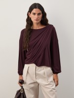 T-shirt with draped detail