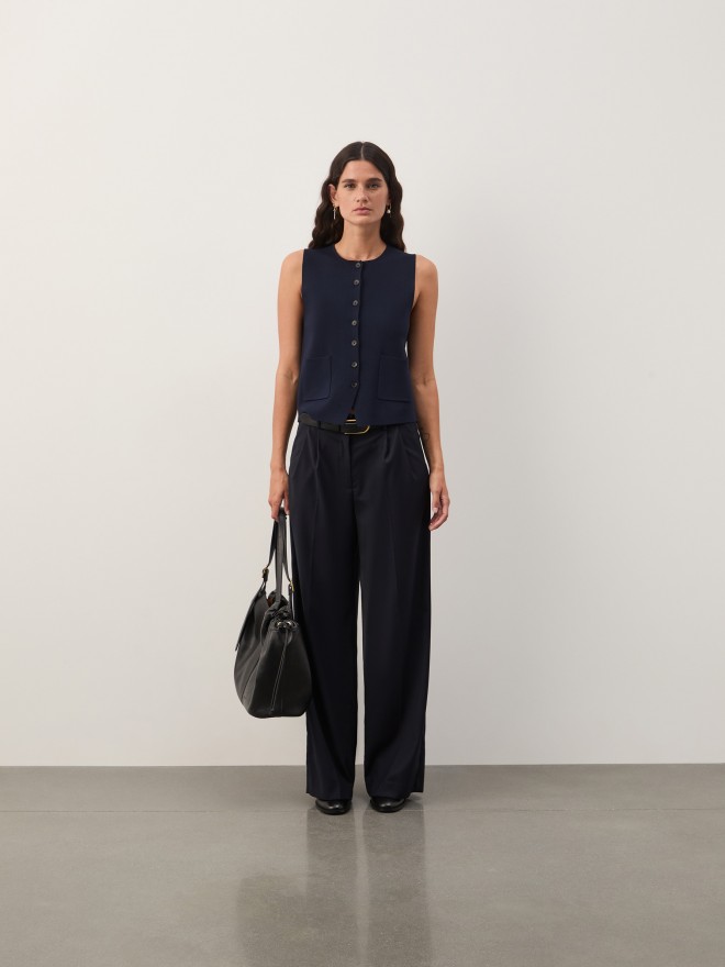 Wide leg pleated trousers Wide leg pleated trousers