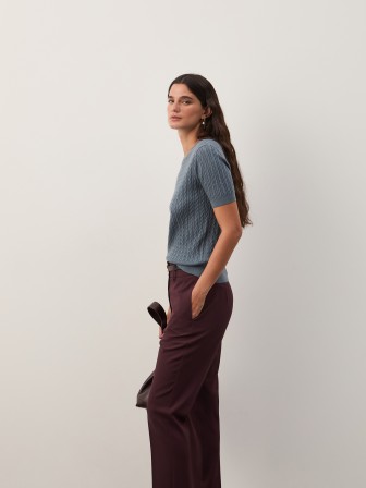 Knitted sweater made of wool and cashmere. Knitted sweater made of wool and cashmere.