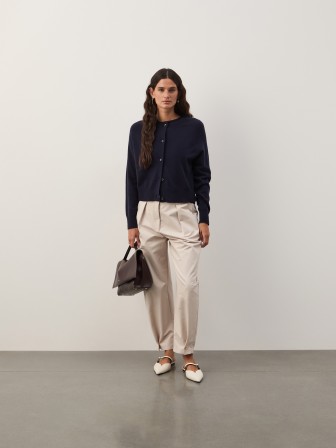 Woolen knit jacket Woolen knit jacket