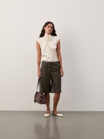 Leather shorts