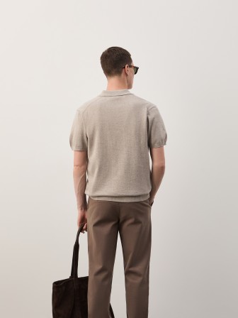 Cotton knit polo shirt Cotton knit polo shirt