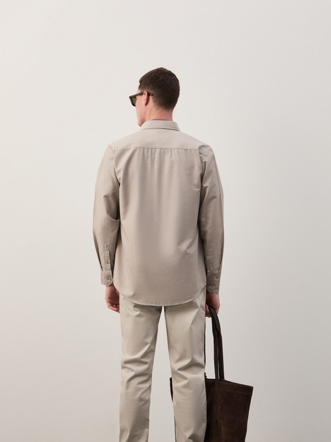 Regular fit garment dye shirt Regular fit garment dye shirt