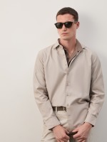 Regular fit garment dye shirt Regular fit garment dye shirt