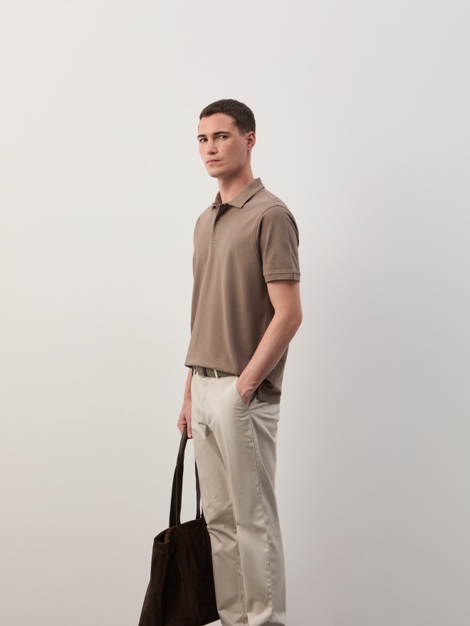 Regular fit piqué polo shirt Regular fit piqué polo shirt