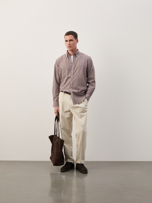 Striped cotton shirt