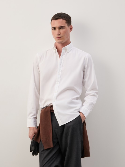 Regular fit cotton shirt
