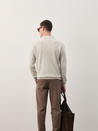 Polo shirt in cotton and cashmere Polo shirt in cotton and cashmere