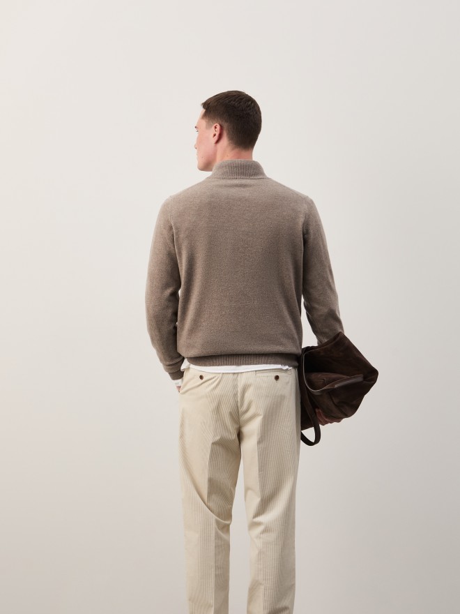 Half-zip woollen jumper Half-zip woollen jumper
