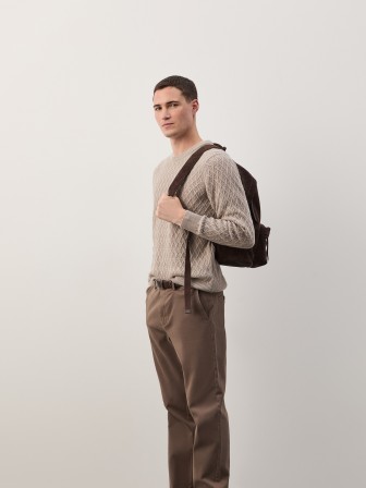 Structured sweater with wool Structured sweater with wool
