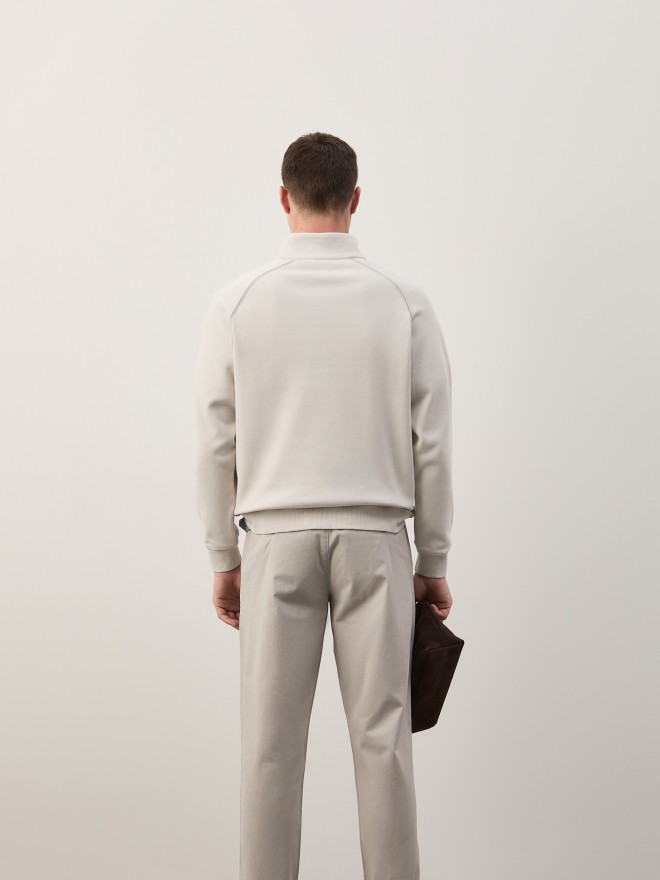 Sweater with placket