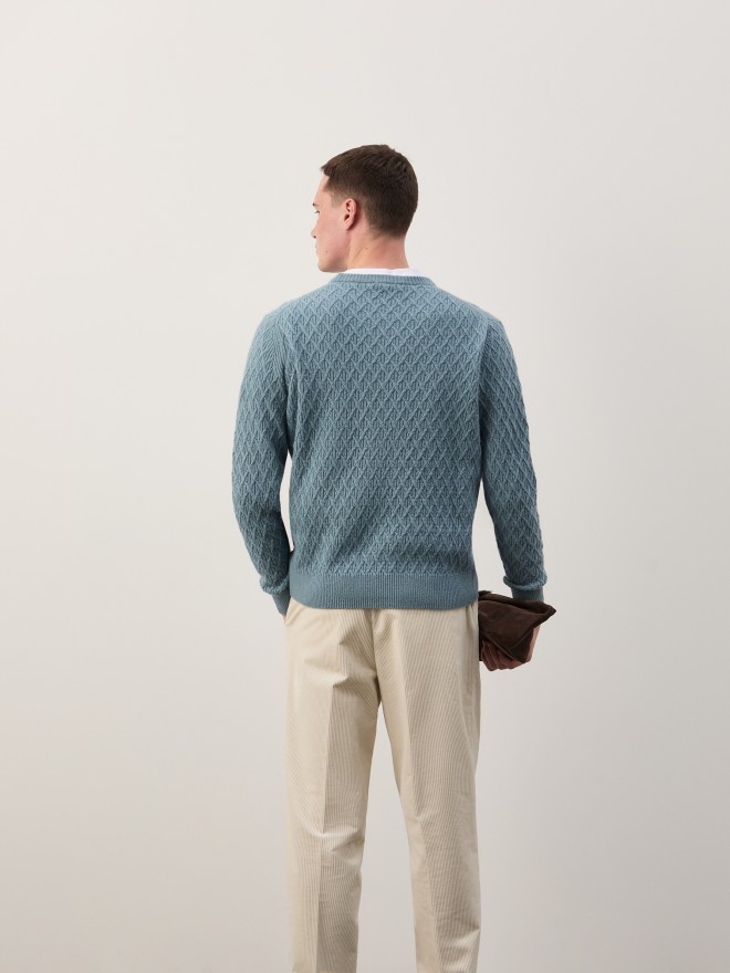 Camisola estruturada com lã Camisola estruturada com lã