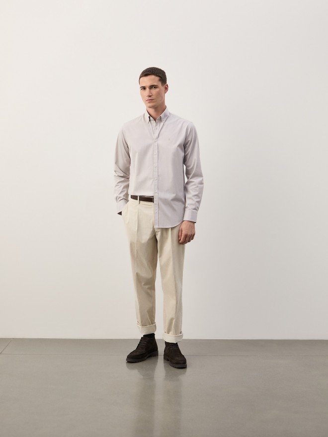 Slim fit striped shirt