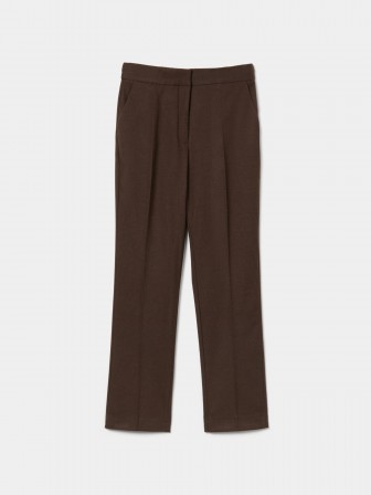 Pantalones plisados de corte regular Pantalones plisados de corte regular