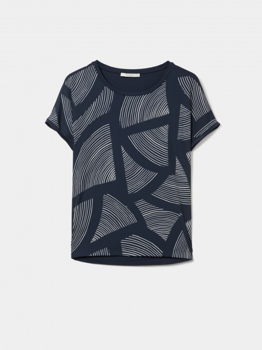 Camiseta estampada de manga corta