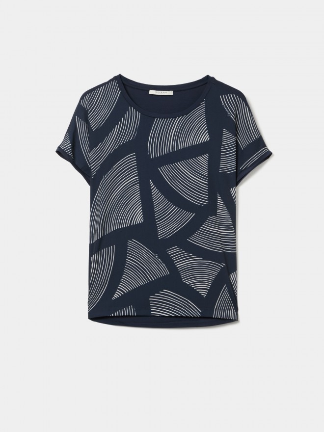 Camiseta estampada de manga corta