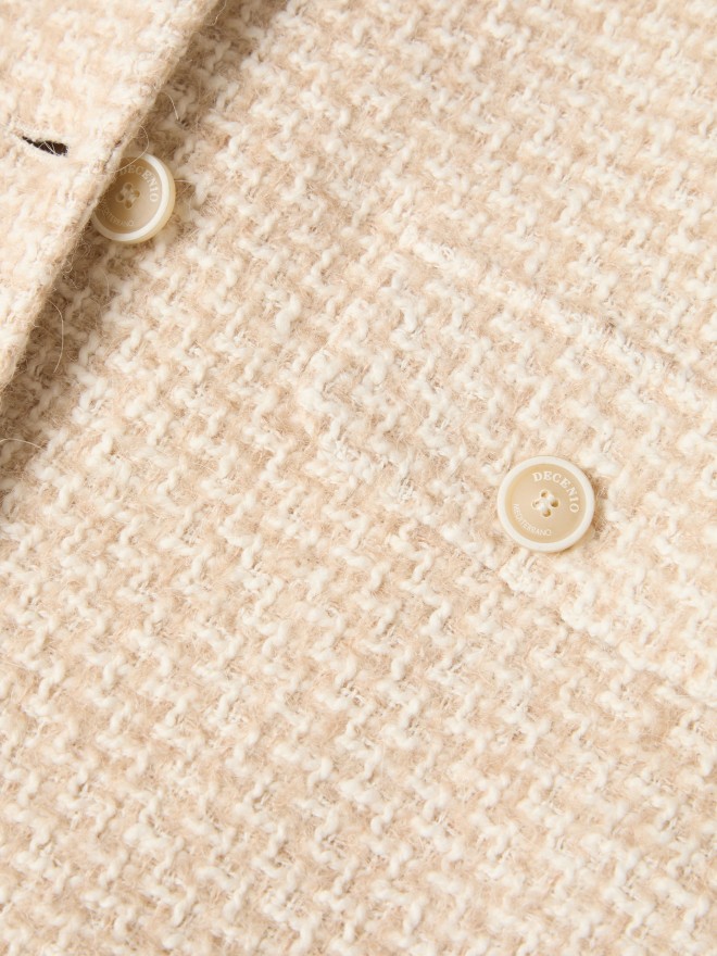Casaco tweed curto Casaco tweed curto