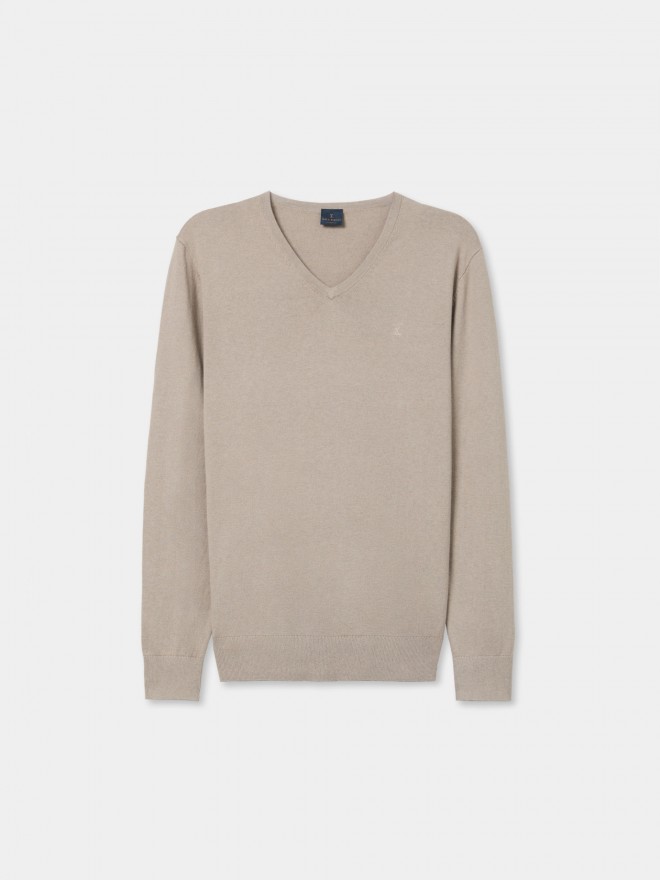 Cotton and cashmere pullover
