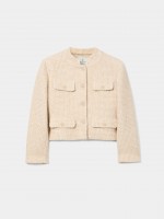 Casaco tweed curto Casaco tweed curto