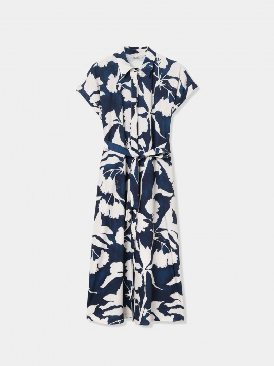 Vestido midi estampado