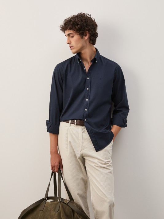 Regular fit cotton shirt