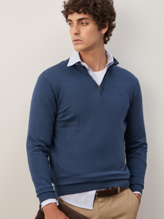 Cotton and cashmere sweater
