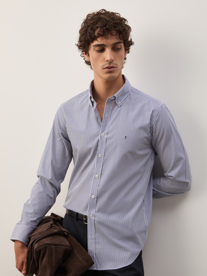 Striped cotton shirt
